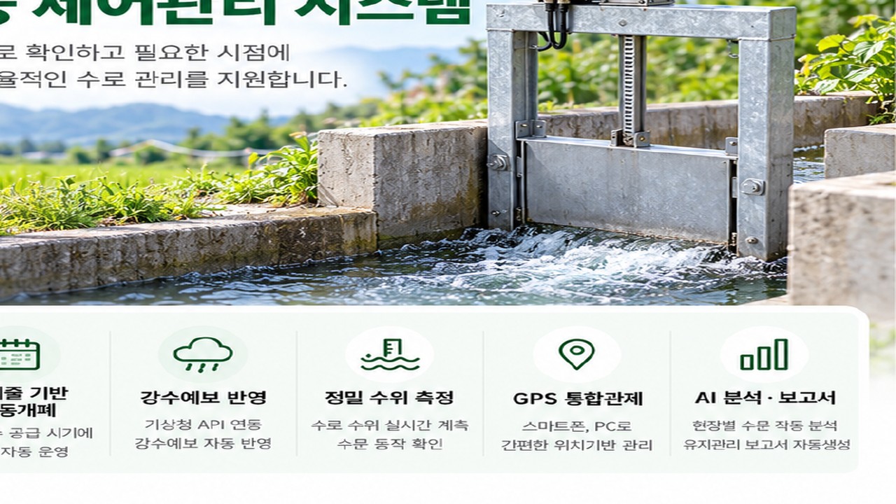 소하천용 수문 자동 제어관리 시스템
