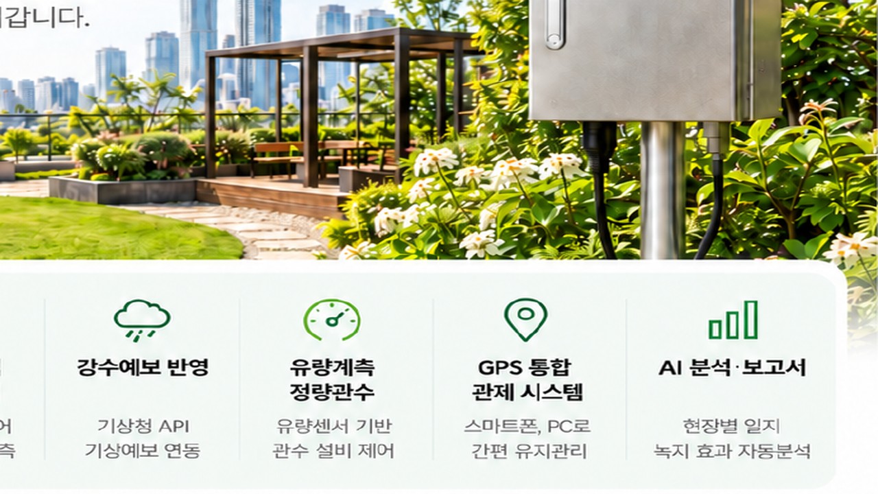 녹지 모니터링 관수 자동 제어관리 시스템